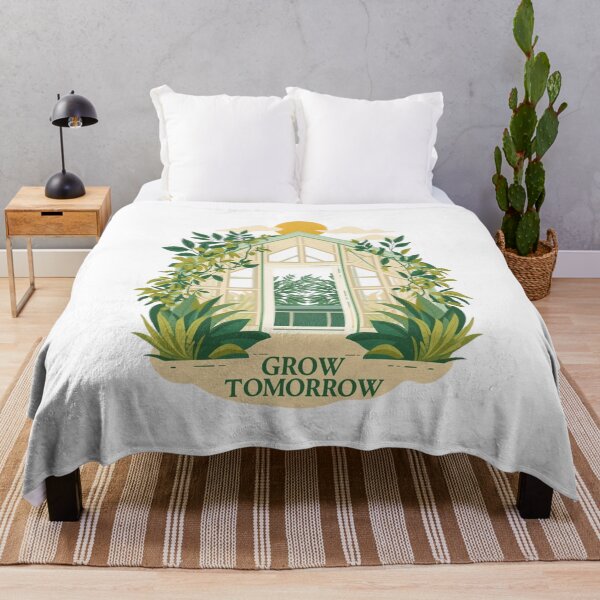 Item preview, Grow Tomorrow: Stylized Greenhouse, Vines & Sun designed and sold by Tucker-Art.