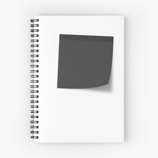Item preview, Post Note Sticky Note Paper Black Blank Memo Pad Square Background with Shadow designed and sold by DotLinePlane.