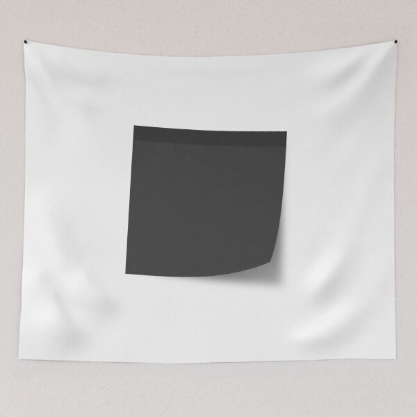 Item preview, Post Note Sticky Note Paper Black Blank Memo Pad Square Background with Shadow designed and sold by DotLinePlane.