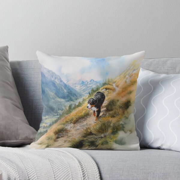 Item preview, A Bernese Mountain Dog walking along an alpine trail, Dogs in Motion designed and sold by CDC40.