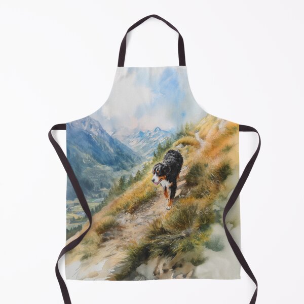 Item preview, A Bernese Mountain Dog walking along an alpine trail, Dogs in Motion designed and sold by CDC40.