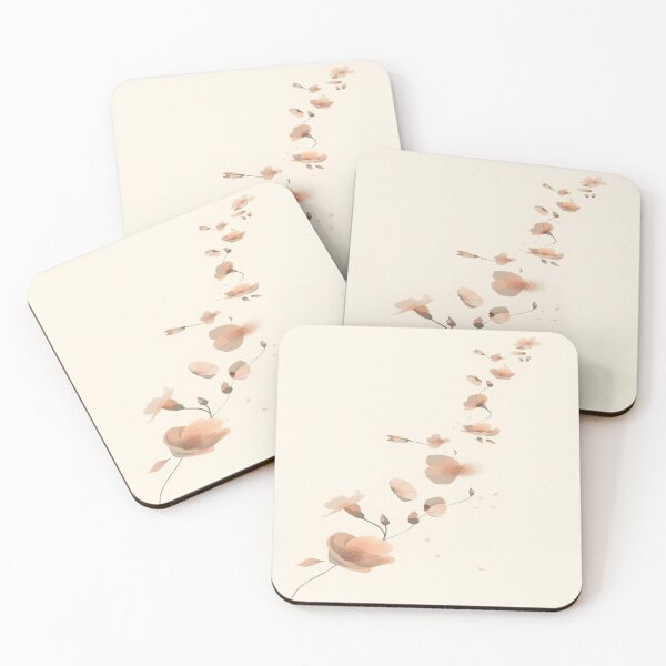Item preview, Abstract Floating Flower Petals in Soft Neutral Tones designed and sold by mari0n980.