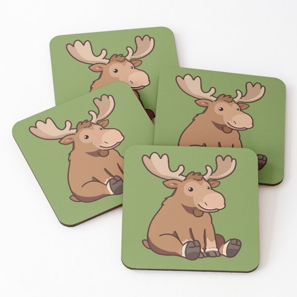 Item preview, Smiling Moose - kawaii & positive designed and sold by MartynaKanik.