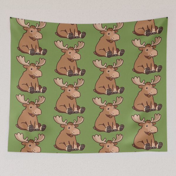 Item preview, Smiling Moose - kawaii & positive designed and sold by MartynaKanik.