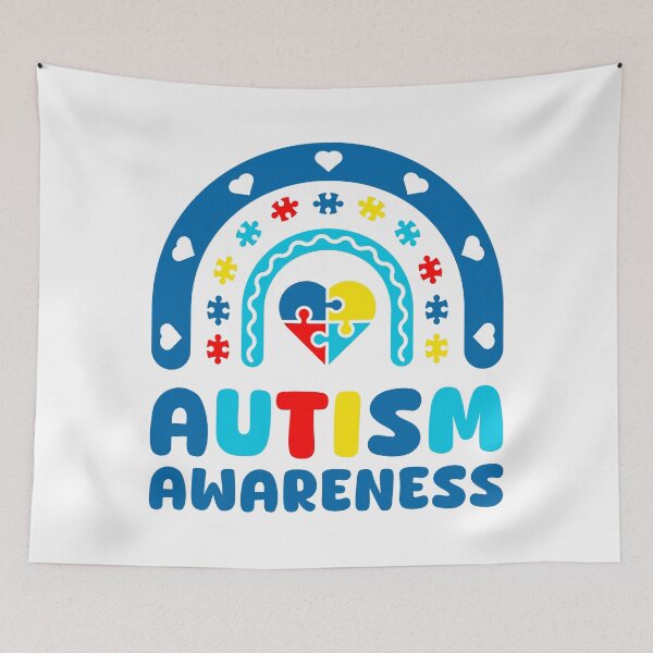 Item preview, Autism awareness boho rainbow  designed and sold by TashaVector.