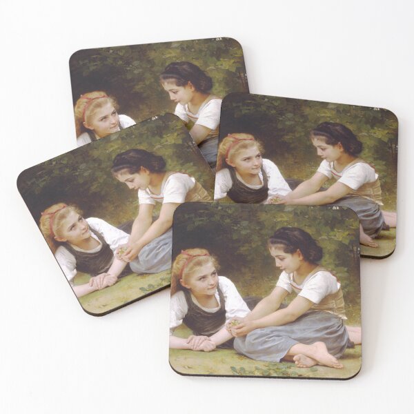 Item preview, The Nut Gatherers – William-Adolphe Bouguereau Classical Realist Masterpiece of Rural Labor and Academic Beauty designed and sold by Art Outlaws.