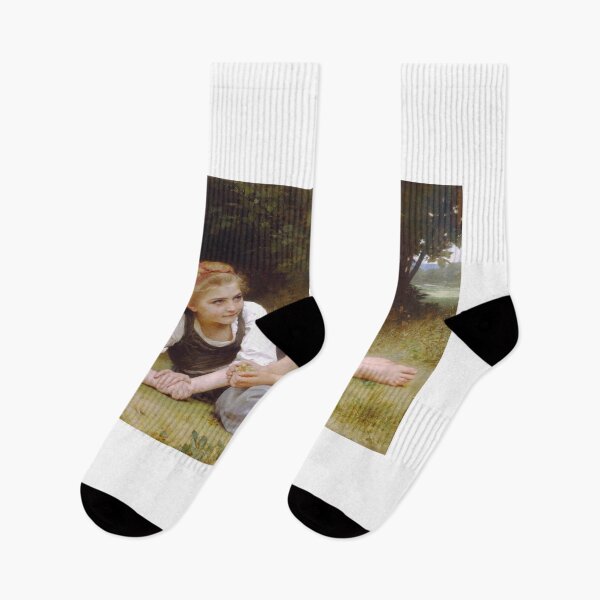 Item preview, The Nut Gatherers – William-Adolphe Bouguereau Classical Realist Masterpiece of Rural Labor and Academic Beauty designed and sold by Art Outlaws.