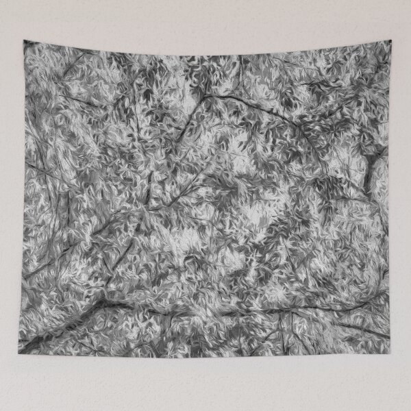 Item preview, Monochrome Sunlit Tree Canopy designed and sold by Londonimages.
