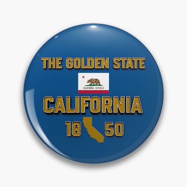 Item preview, California Golden State: Flag, Outline, 1850 Statehood Date designed and sold by QuoteCanvas.TH.