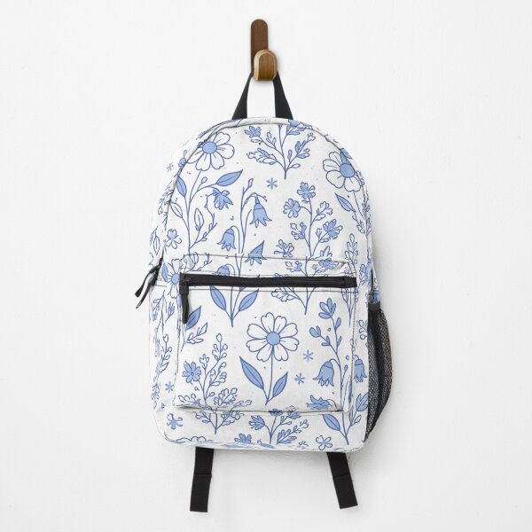 Item preview, Blue & White Meadow – Finnish Flag Floral Pattern designed and sold by Planthem.