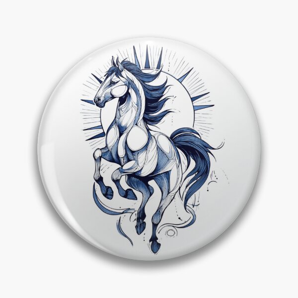 Item preview, Blue line horse designed and sold by MendaciousMina.