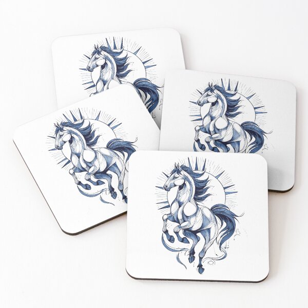 Item preview, Blue line horse designed and sold by MendaciousMina.