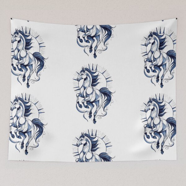 Item preview, Blue line horse designed and sold by MendaciousMina.