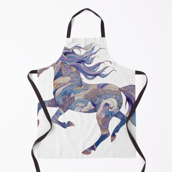 Item preview, Blue pattern horse designed and sold by MendaciousMina.