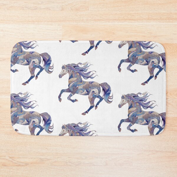 Item preview, Blue pattern horse designed and sold by MendaciousMina.