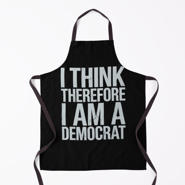 Item preview, I Think Therefore I Am A Democrat Fun Socialist Proud Saying designed and sold by MarkLeedsArt.
