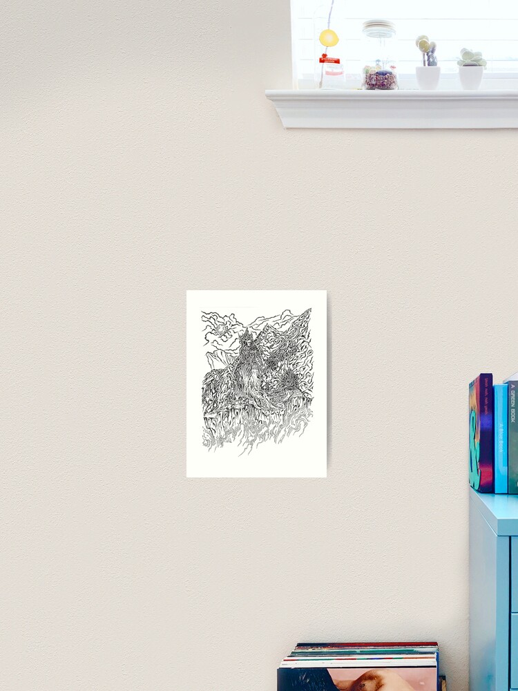 Thumbnail 2 of 3, Art Print, Mistress of Mountains designed and sold by Anthropolog.