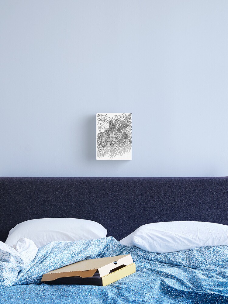 Thumbnail 2 of 3, Canvas Print, Mistress of Mountains designed and sold by Anthropolog.