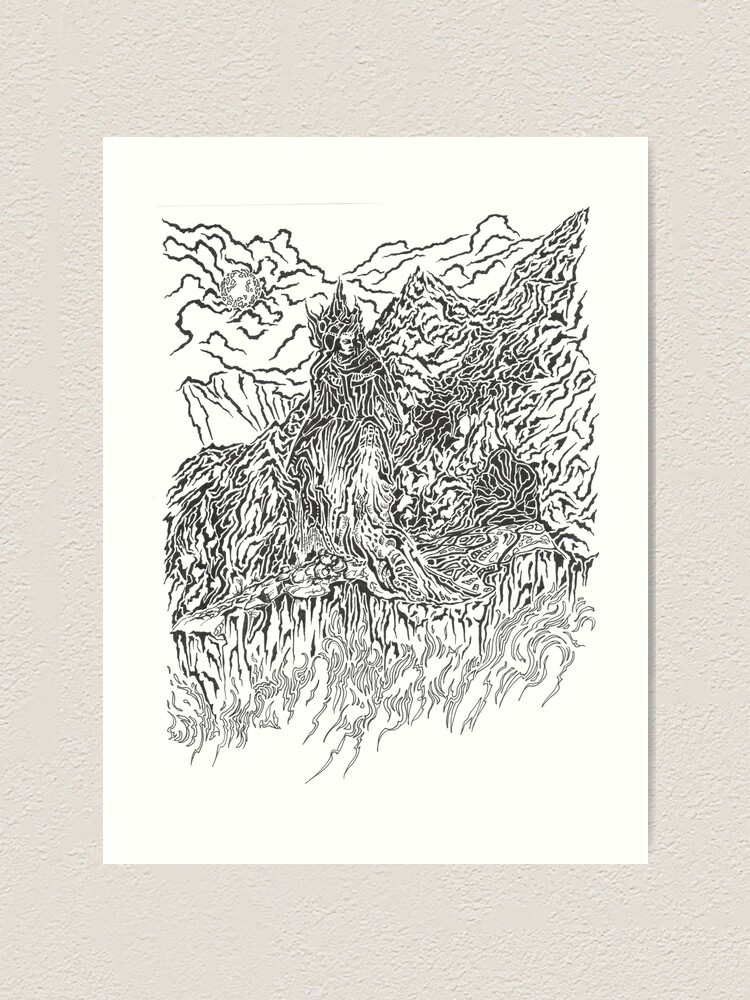 Thumbnail 1 of 3, Art Print, Mistress of Mountains designed and sold by Anthropolog.