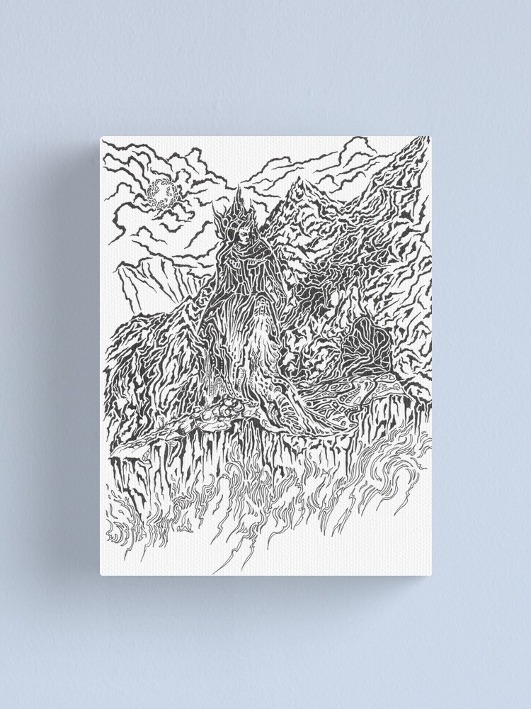 Thumbnail 1 of 3, Canvas Print, Mistress of Mountains designed and sold by Anthropolog.