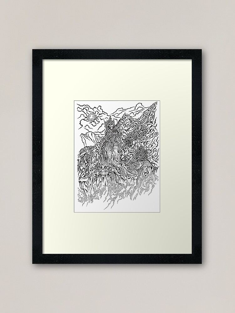Thumbnail 1 of 7, Framed Art Print, Mistress of Mountains designed and sold by Anthropolog.