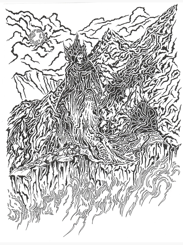 Thumbnail 3 of 3, Art Print, Mistress of Mountains designed and sold by Anthropolog.