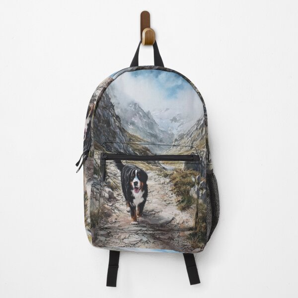 Item preview, A Bernese Mountain Dog walking along an alpine trail, Dogs in Motion designed and sold by CDC40.