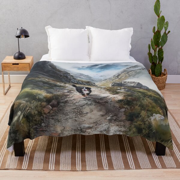 Item preview, A Bernese Mountain Dog walking along an alpine trail, Dogs in Motion designed and sold by CDC40.