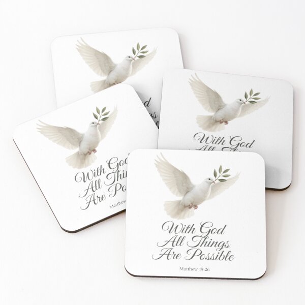 Item preview, With God All Things Are Possible Christian Design, Matthew 19:26 designed and sold by MyTshirtArt.