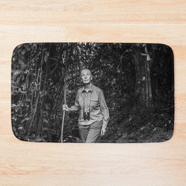Item preview, Jane Goodall Black and White Portrait designed and sold by PopCultureArtShop.
