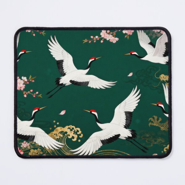 Item preview, White Cranes Over the Sakura Horizon: Japanese Elegance designed and sold by MHD.