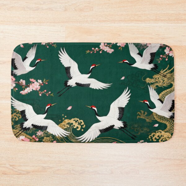 Item preview, White Cranes Over the Sakura Horizon: Japanese Elegance designed and sold by MHD.