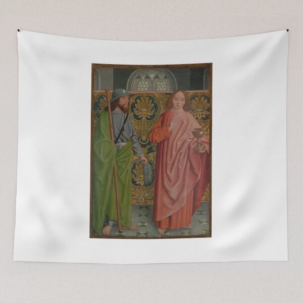Item preview, Saints James the Greater and John the Evangelist – The Master of the Holy Kinship designed and sold by Art Outlaws.
