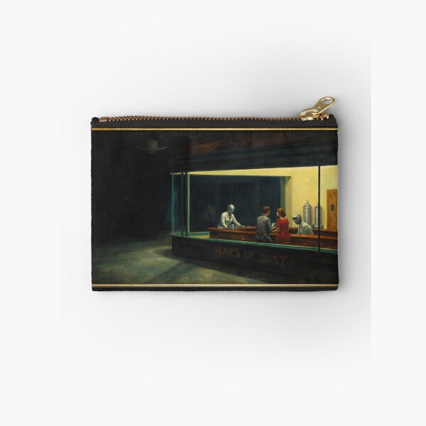 Item preview, Framed Nighthawks in Space – Edward Hopper Retro Future Parody designed and sold by JY33.
