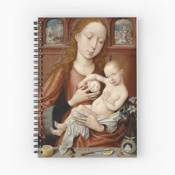 Item preview, The Nursing Madonna – Goossen van der Weyden Northern Renaissance Masterpiece designed and sold by Art Outlaws.