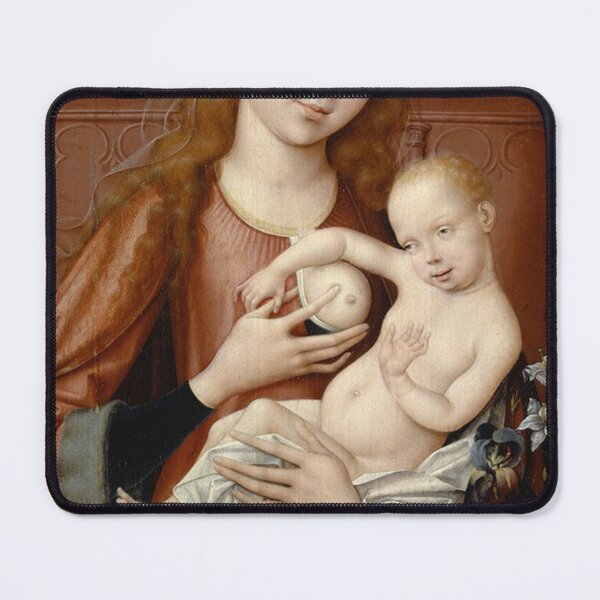 Item preview, The Nursing Madonna – Goossen van der Weyden Northern Renaissance Masterpiece designed and sold by Art Outlaws.