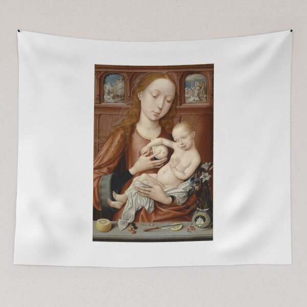 Item preview, The Nursing Madonna – Goossen van der Weyden Northern Renaissance Masterpiece designed and sold by Art Outlaws.