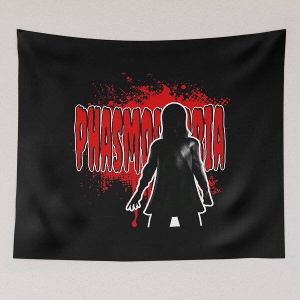 Item preview, Phasmophobia Blood Red Horror Silhouette designed and sold by Ectocooler251.