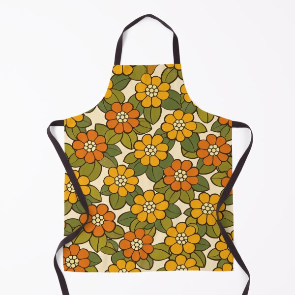Artikelvorschau, Retro Marigold Küche – Finnisches Blumenmuster aus den 70er Jahren entworfen und verkauft von Planthem.
