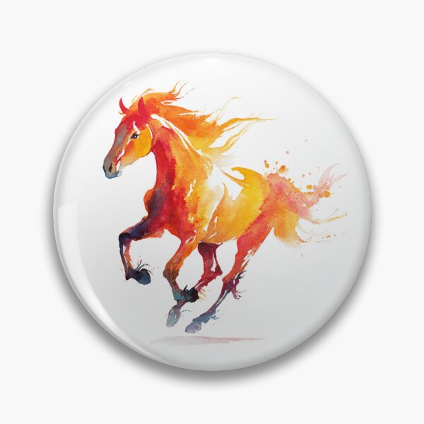 Item preview, Watercolor flame horse designed and sold by MendaciousMina.
