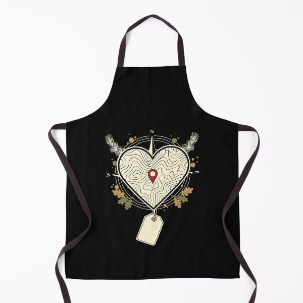 Item preview, Funny Hiking Hunting Heart Compass Map Valentines Day designed and sold by clothesy7.
