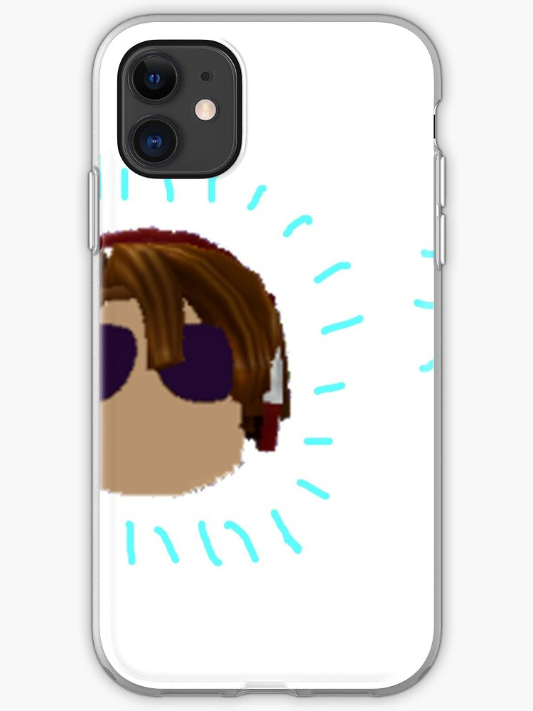 Bloxbuilder165 S Old Roblox Character S Face Iphone Case Cover By Badlydoodled Redbubble - cute galaxy with brown long hair roblox