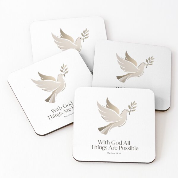 Item preview, With God All Things Are Possible Christian Design, Matthew 19:26 designed and sold by MyTshirtArt.