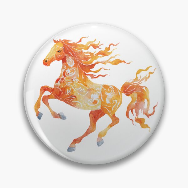 Item preview, Watercolor flame horse designed and sold by MendaciousMina.