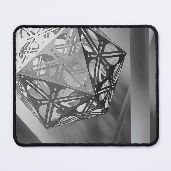 Item preview, Modern Geometrical Pattern- Monochrome Triangles in Grey designed and sold by ABG Inspirational Art.