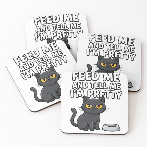 Item preview, Feed Me And Tell Me Im Pretty Funny Grumpy Cat Lover T-Shirt designed and sold by TheNameCraftery.