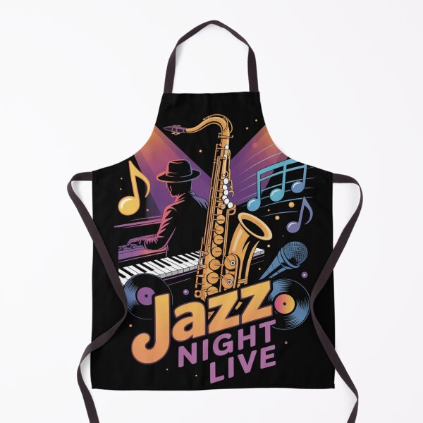 Item preview, Midnight Jazz – Vintage Music Illustration designed and sold by DreamOnShirts.