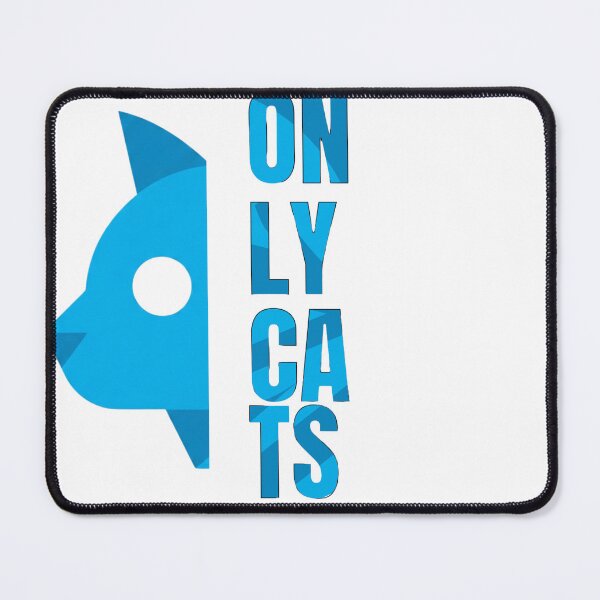 Item preview, Only Cats - Funny Blue Parody Logo designed and sold by TeezOfMadness.