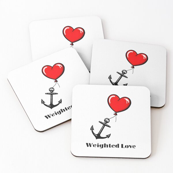 Item preview, Weighted Love Anchor Heart Balloon Design designed and sold by AnnDesignStudio.