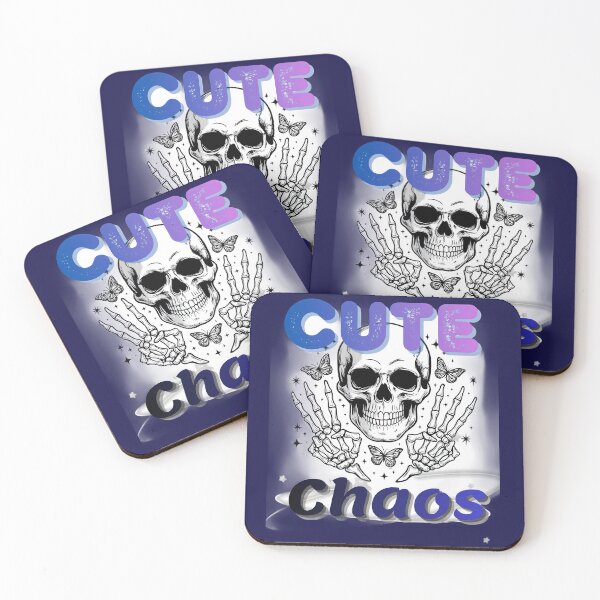 Item preview, Cute Chaos – Pastel Goth Skull Peace Sign Aesthetic Design. designed and sold by Artistry-Nadia.